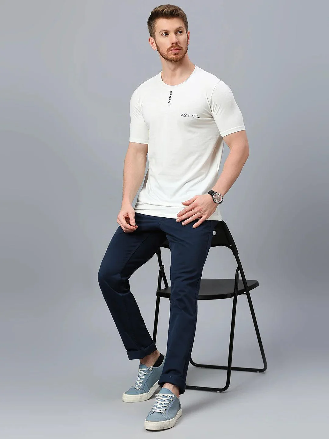 Minimal X White T-Shirt - Image 8