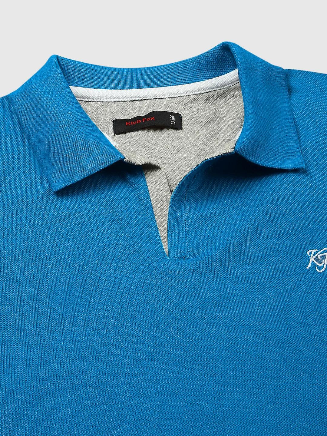 Aero Polo Teal Blue T-Shirt - Image 5