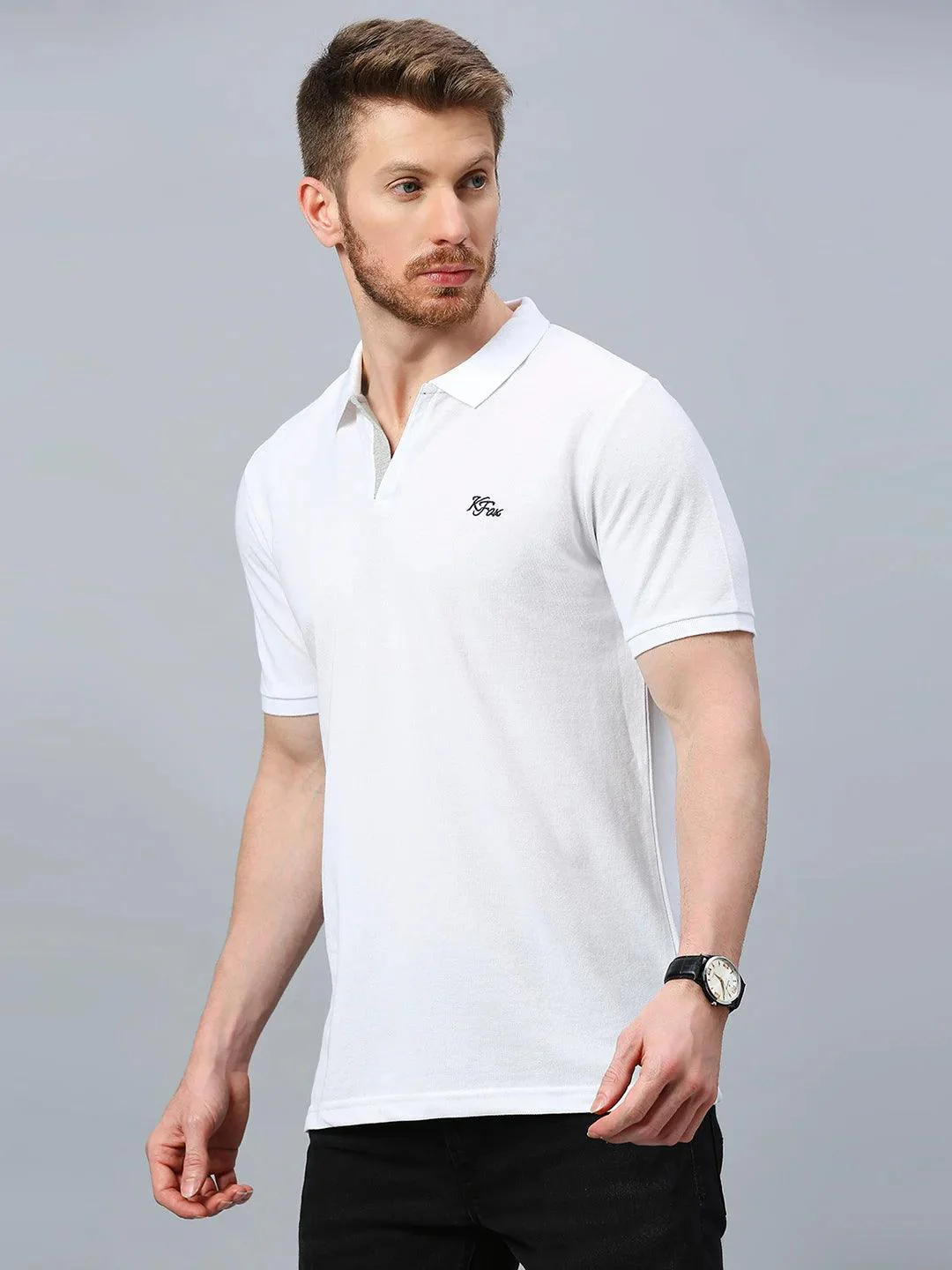 Aero Polo White T-Shirt - Image 3