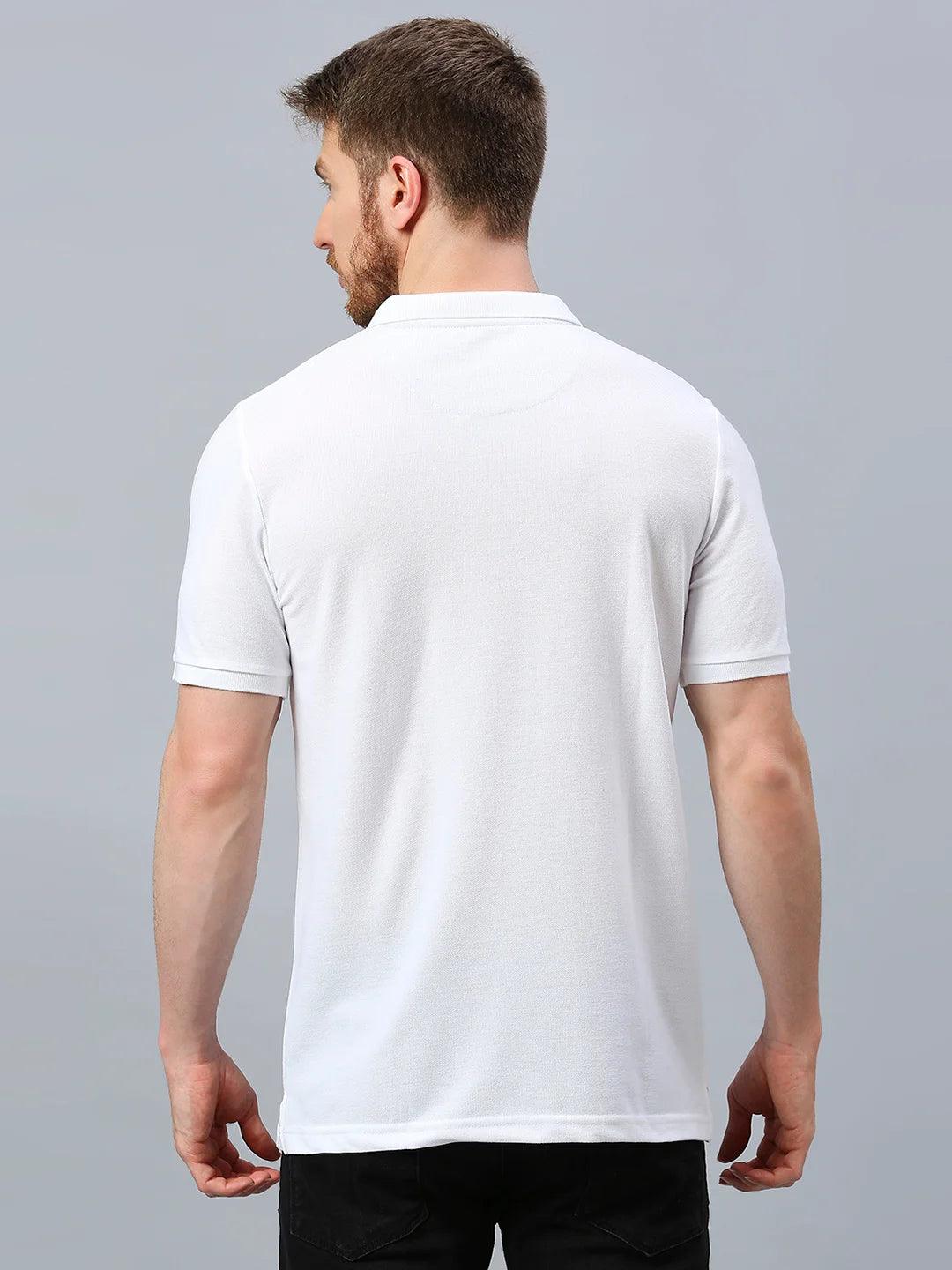 Aero Polo White T-Shirt - Image 4