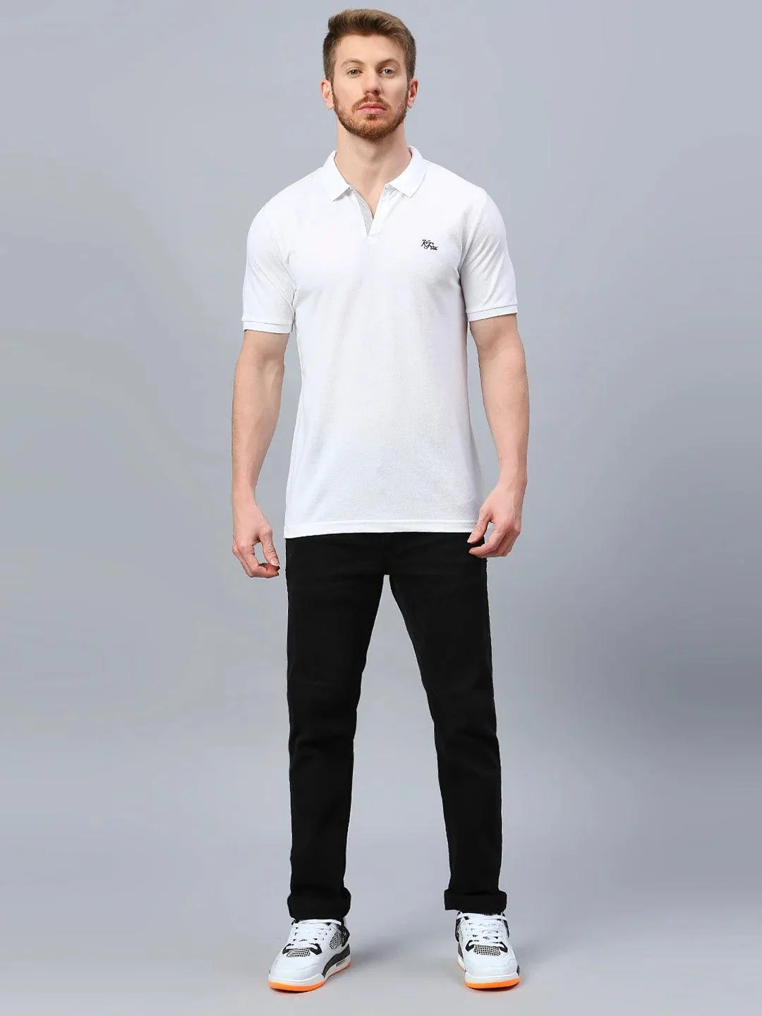 Aero Polo White T-Shirt - Image 6