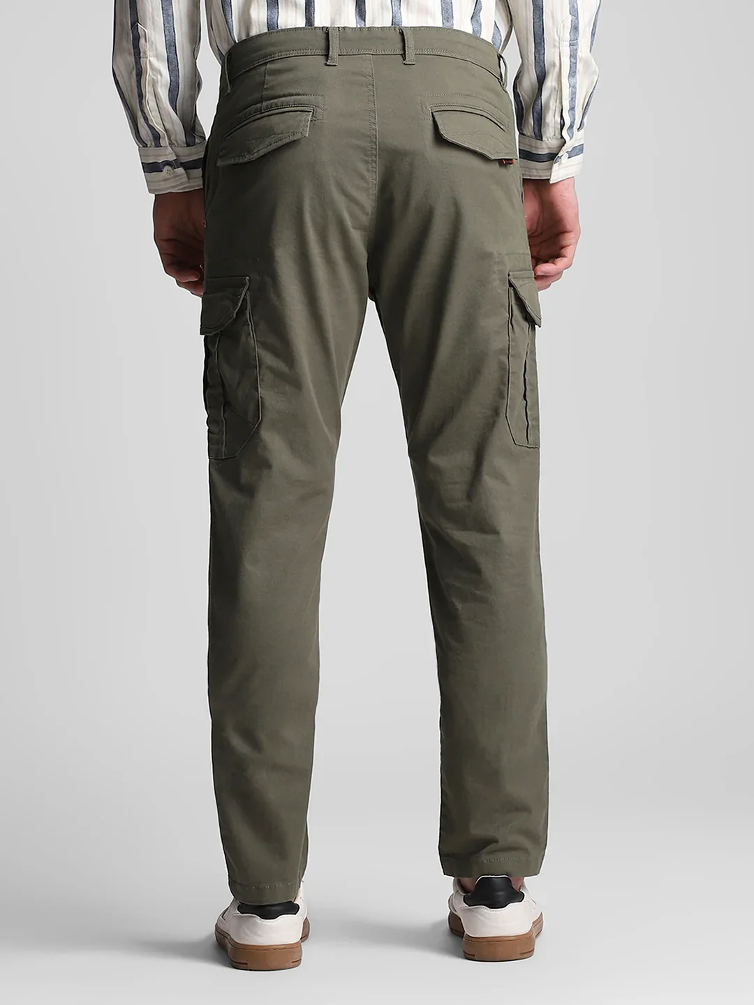 6 Pocket Olive Twill Cargo Pant - Image 3
