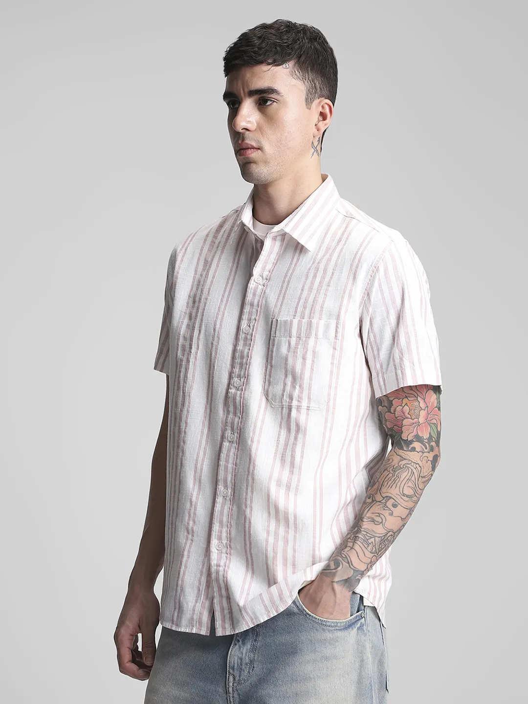 Pink Striped Shirt - Image 6