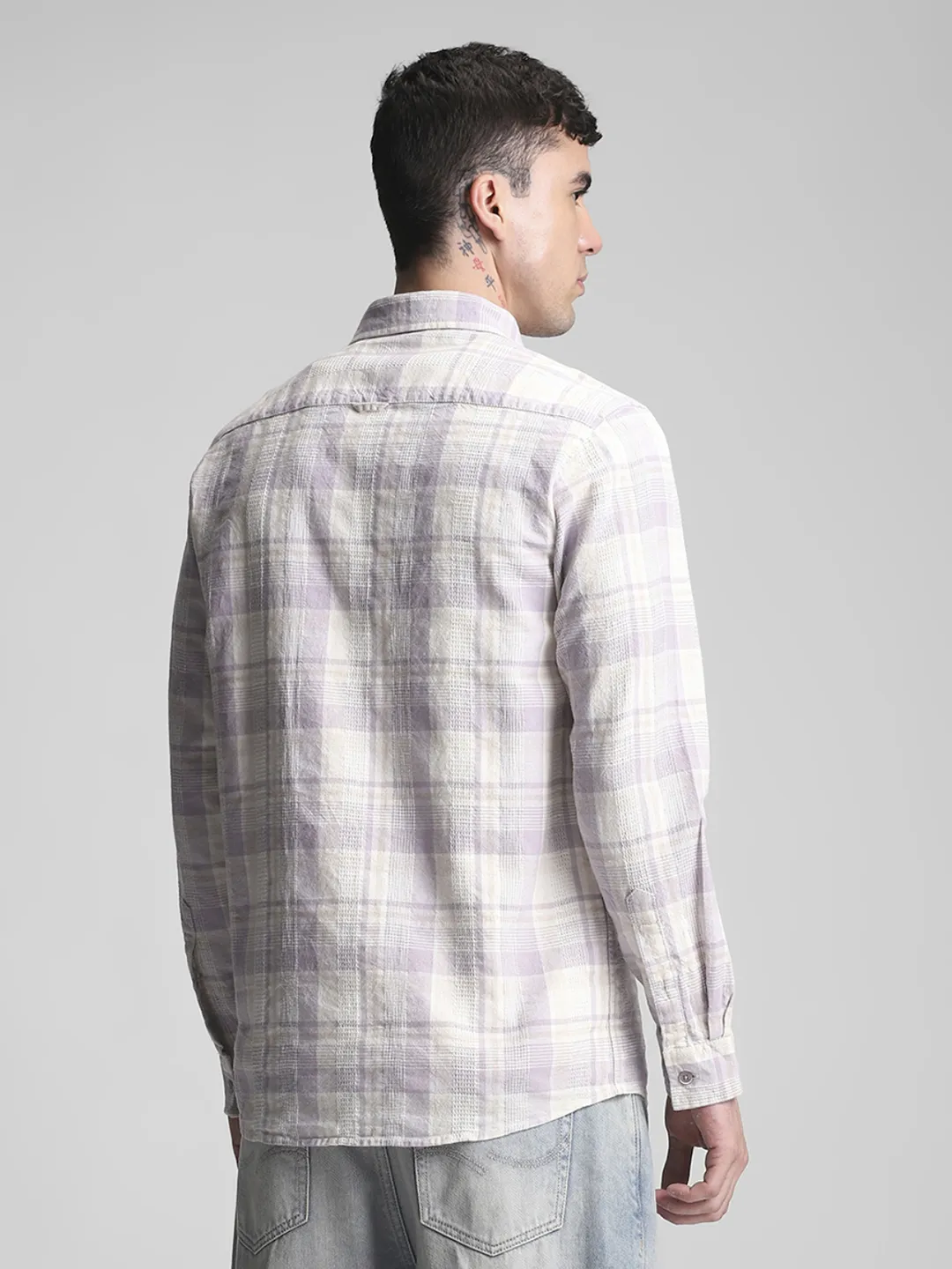 Purple Checks Shirt - Image 5