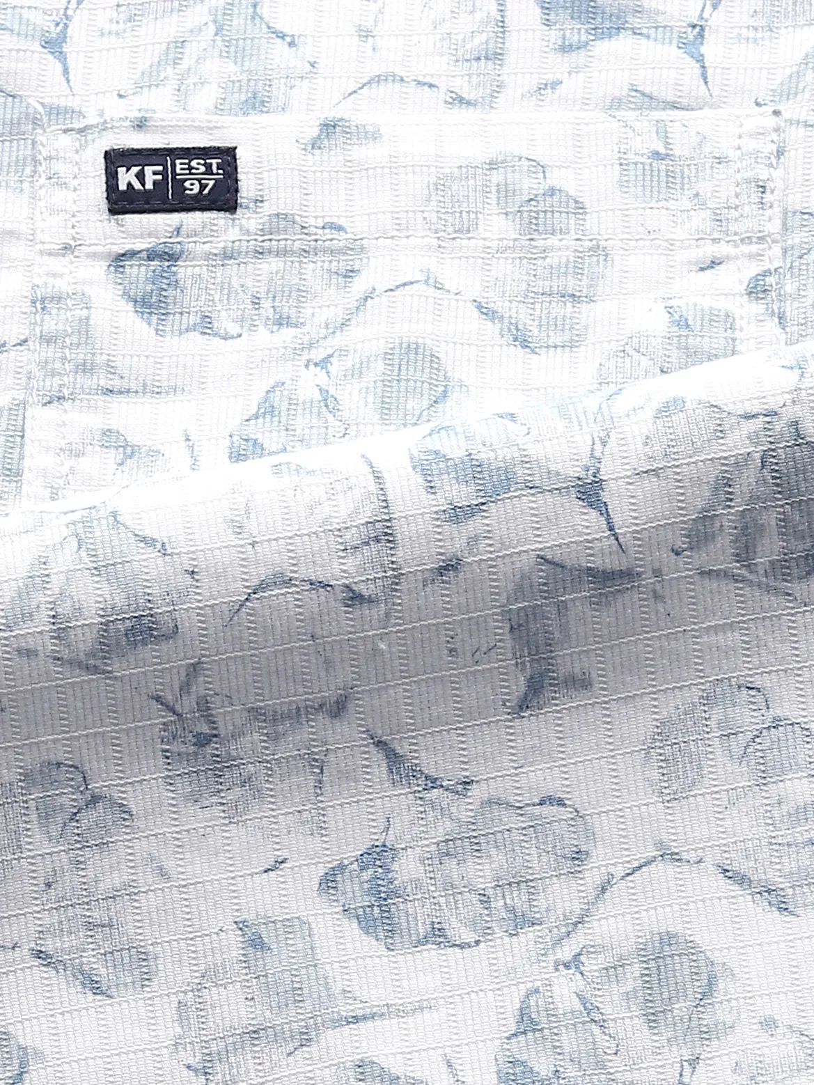 Sky Blue printed Shirt - Image 2