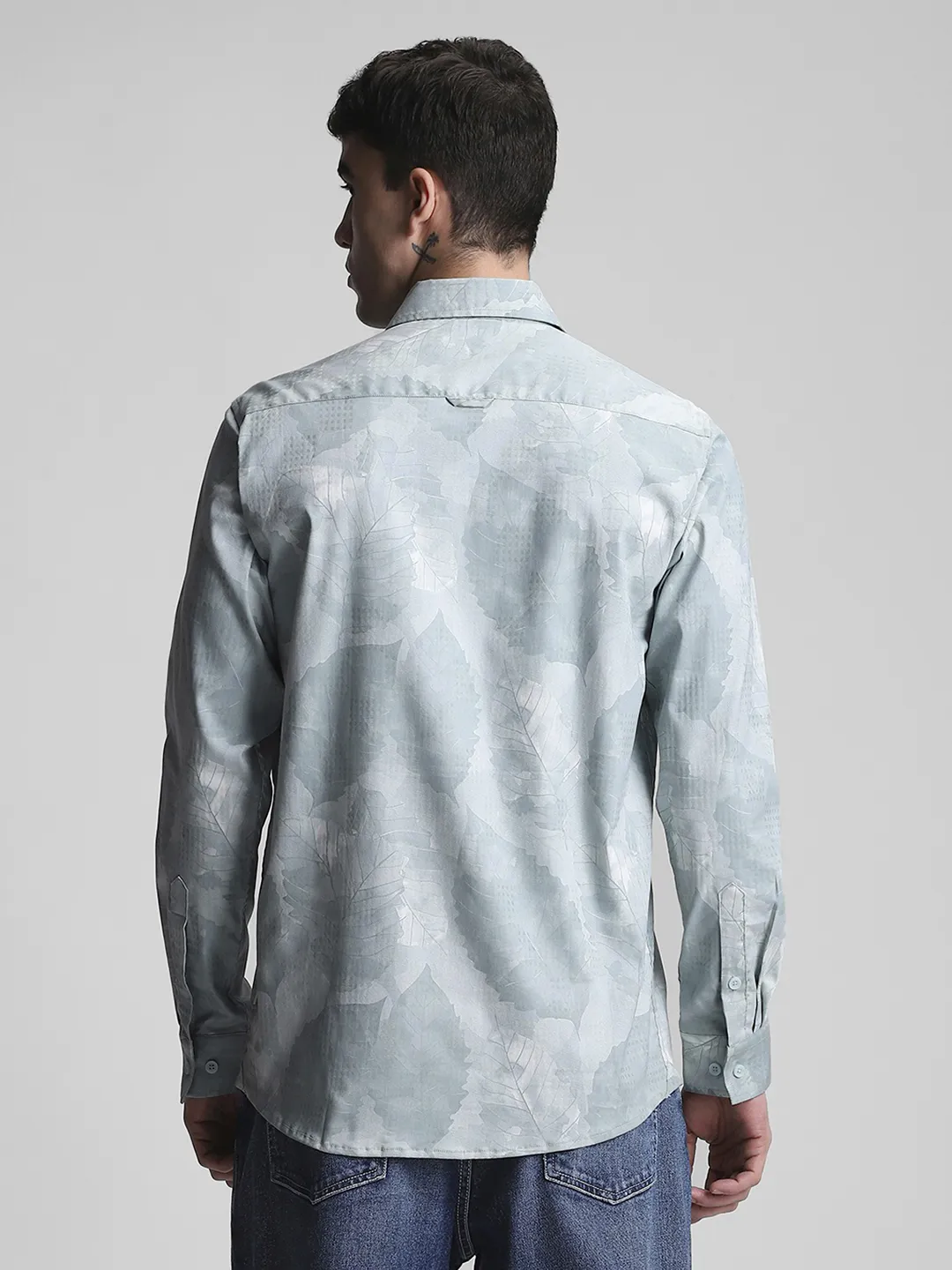 Teal Printed Shirt - Image 4