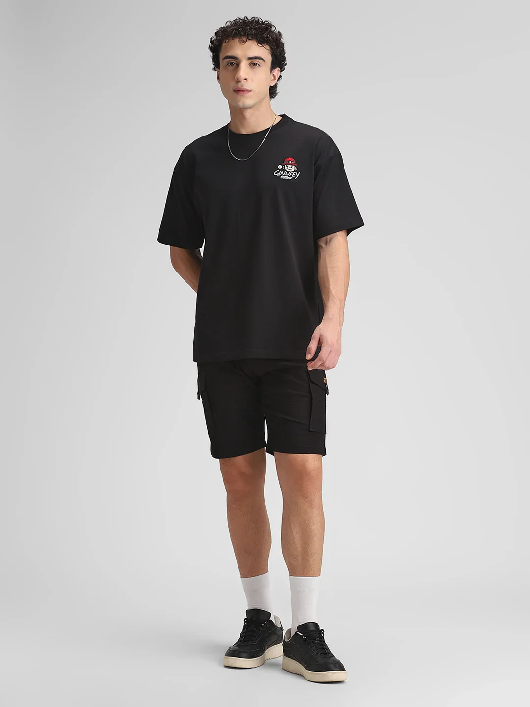 Twill Lycra Black Stretchable Shorts - Image 6
