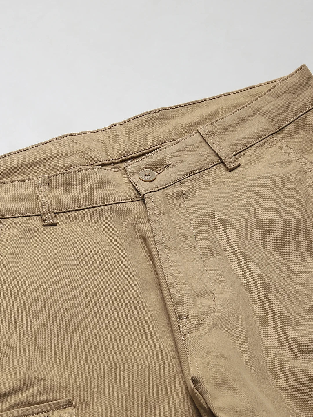 Twill Lycra khaki Stretchable Shorts - Image 2