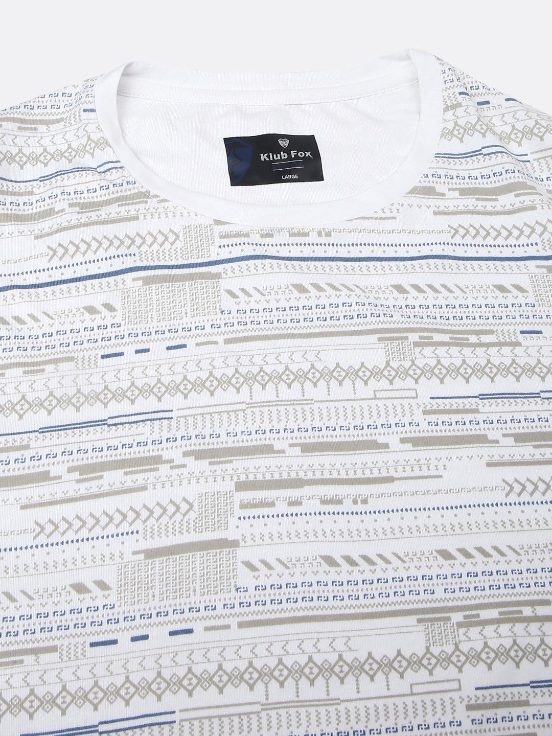 White Printed Premium T-Shirt - Image 7