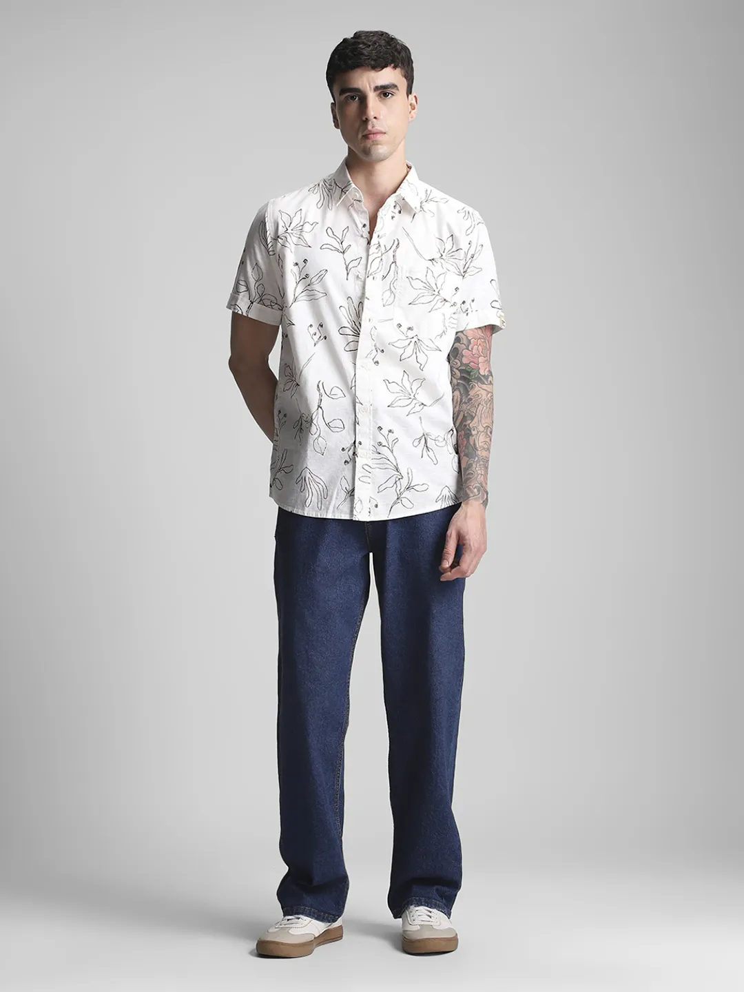 White Printed Shirt - Image 7