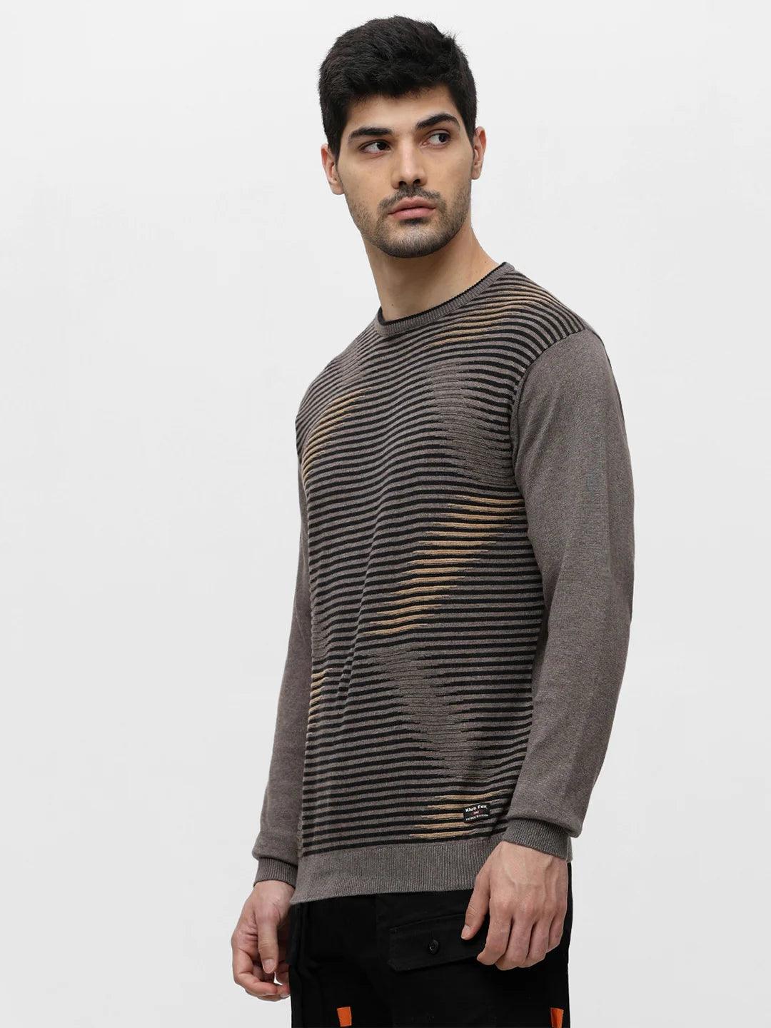 Antra Melange Jacquard Sweater - Image 3