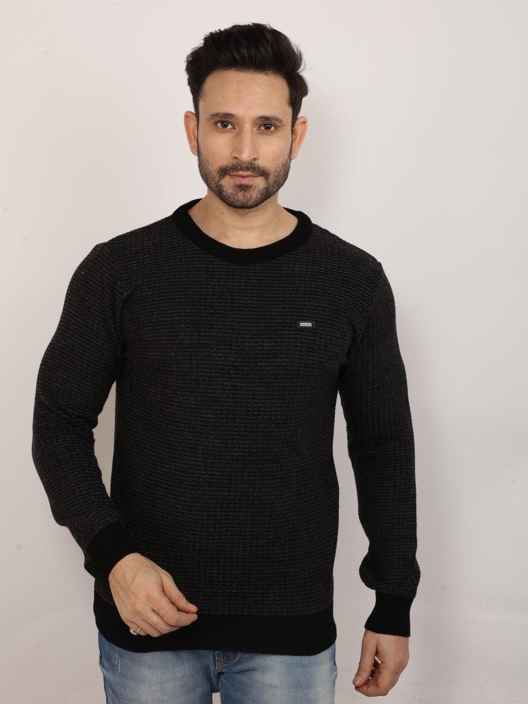 Black Jacquard Sweater - Image 3