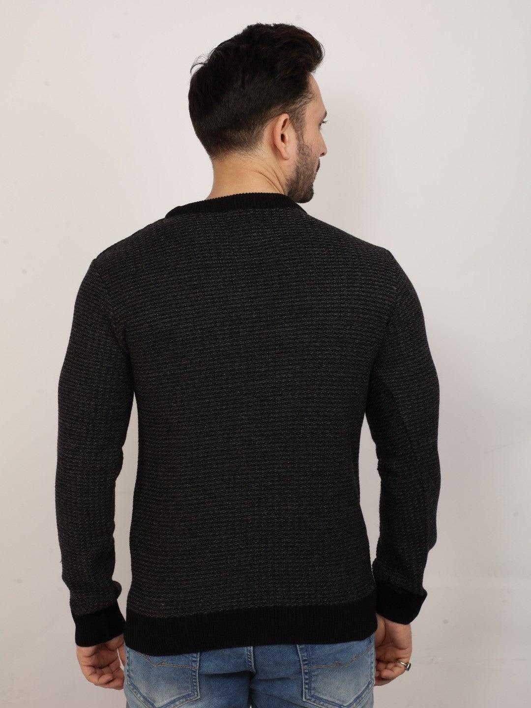 Black Jacquard Sweater - Image 4