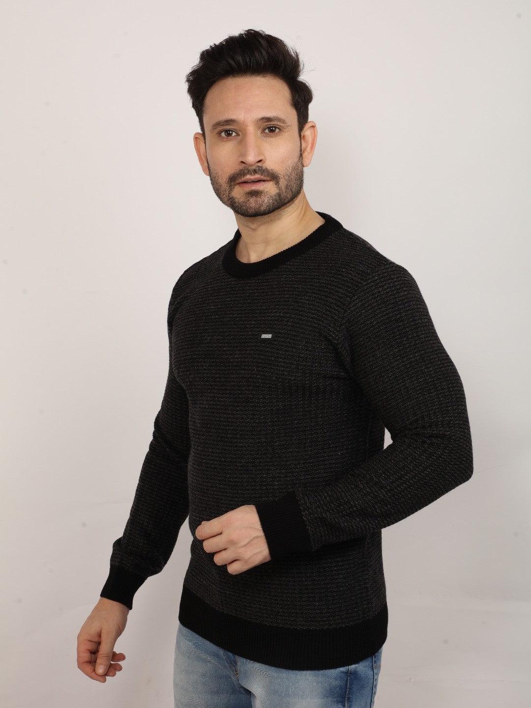 Black Jacquard Sweater - Image 5
