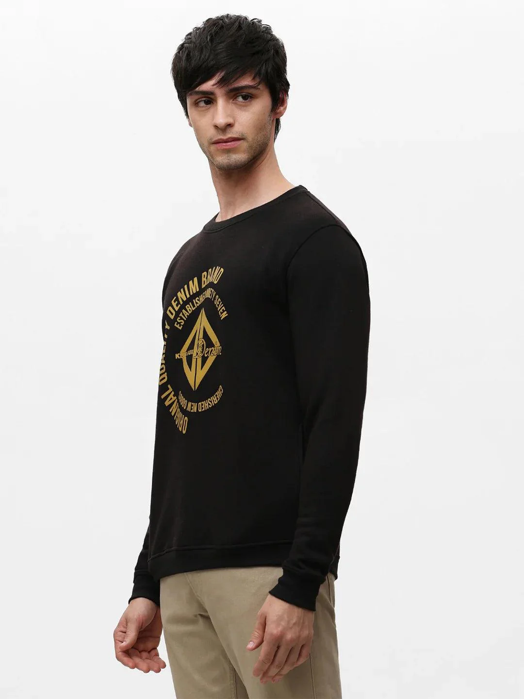 Black Printed Sweatshirt - Image 5