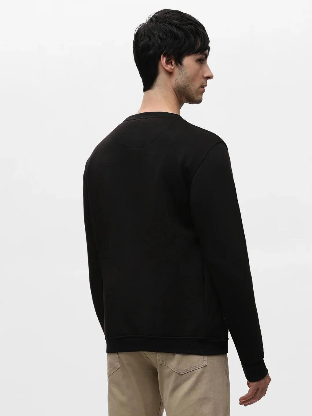 Black Printed Sweatshirt - Image 6