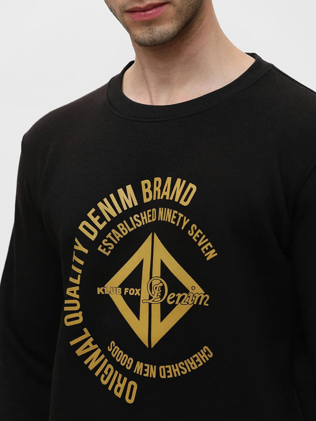 Black Printed Sweatshirt - Image 7