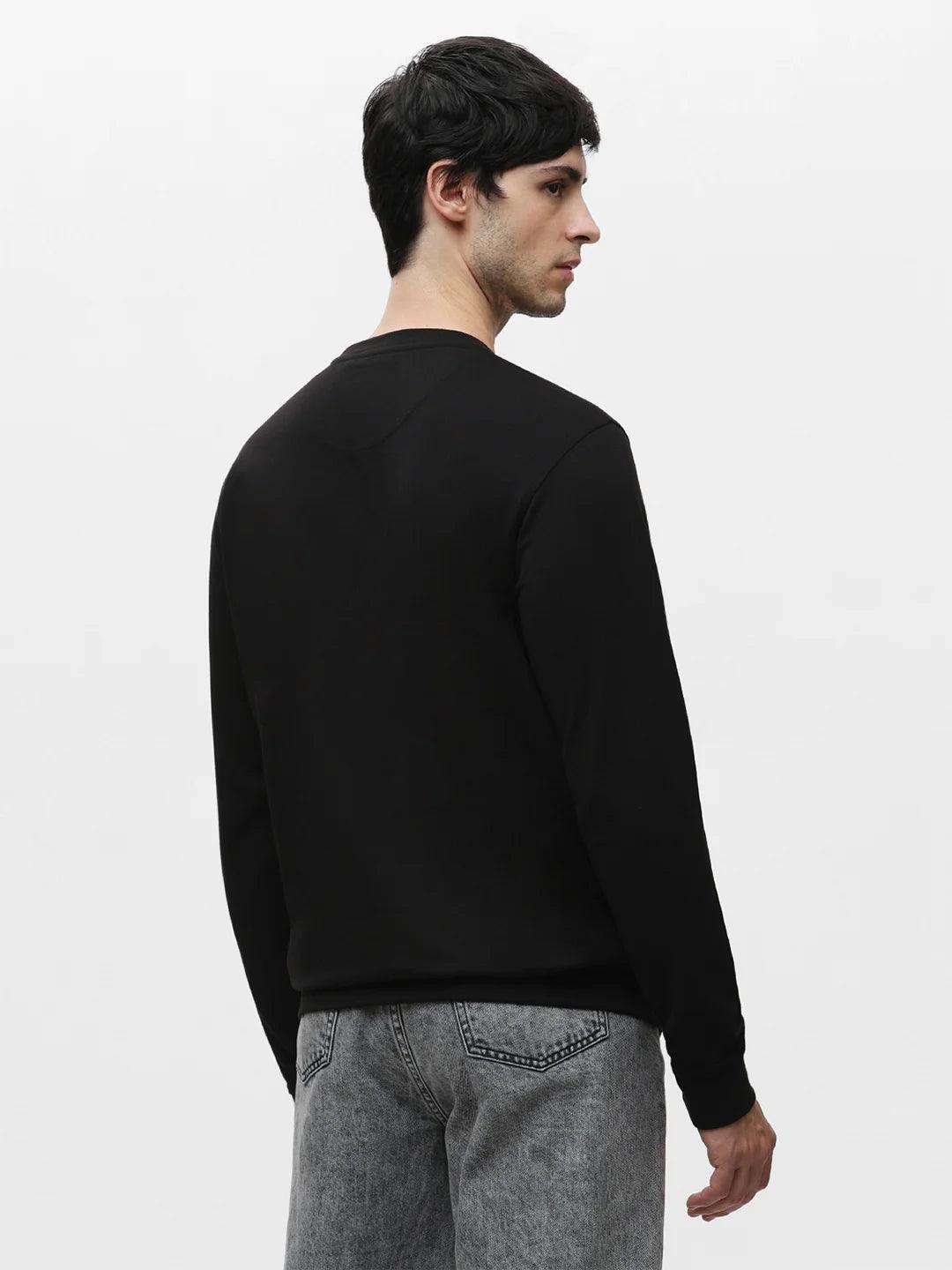 Black Printed Sweatshirt - Image 5