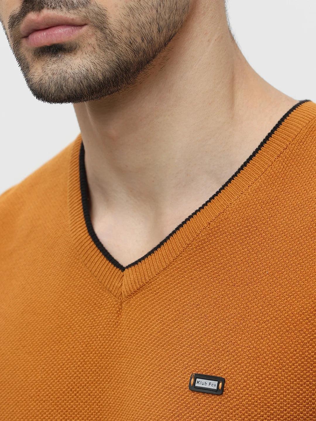Mustard Solid Sweater - Image 5