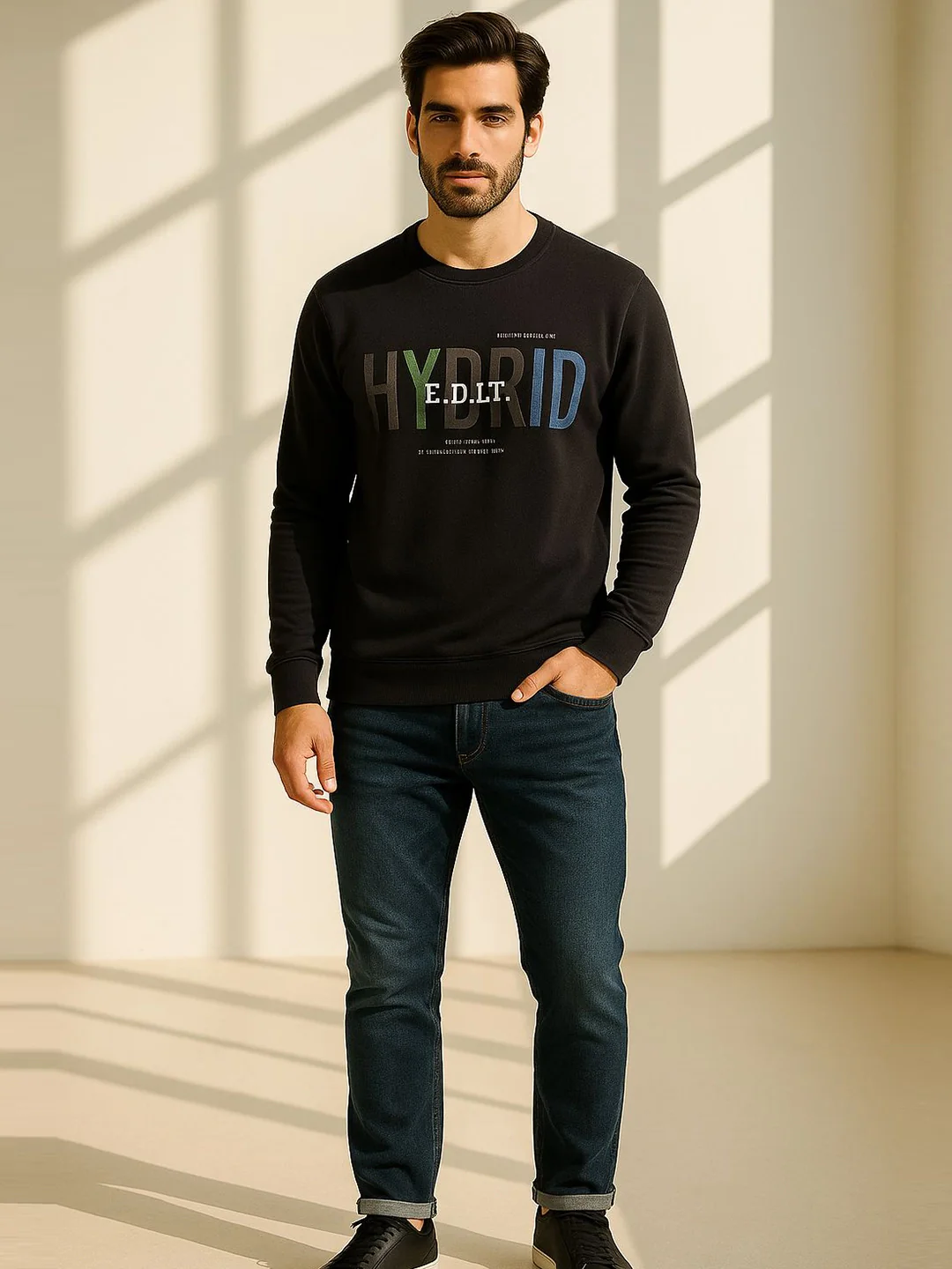 Graffiti Dark Grey Sweatshirt - Image 4