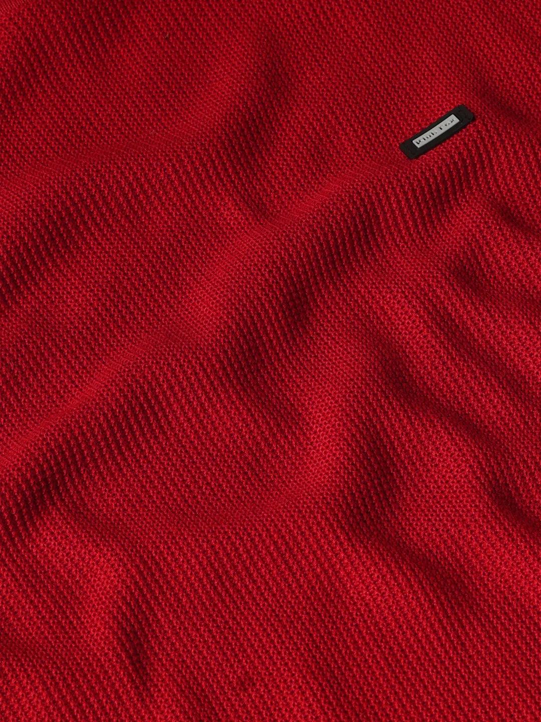 Maroon Solid Sweater - Image 7