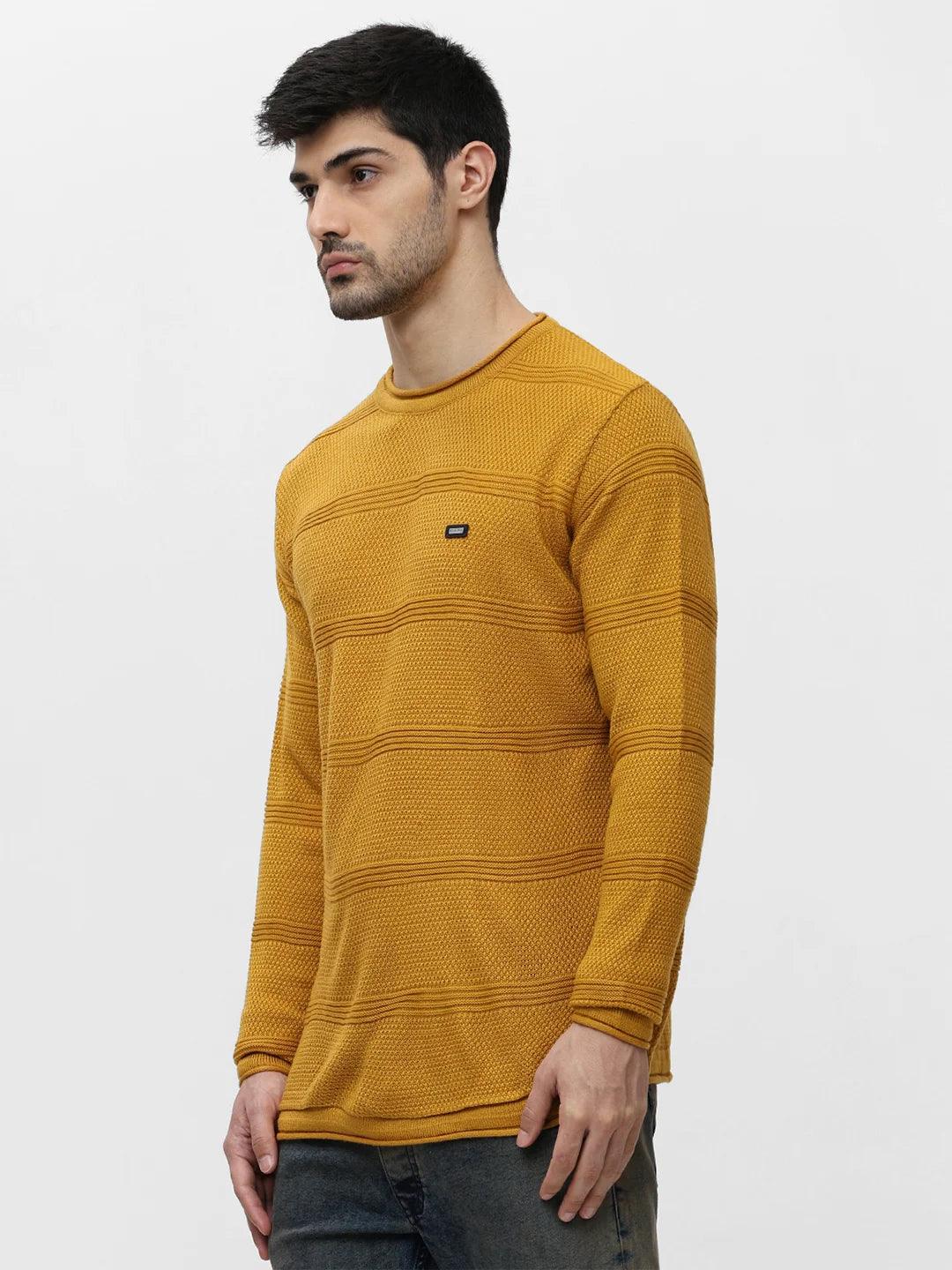 Mustard Jacquard Sweater - Image 3