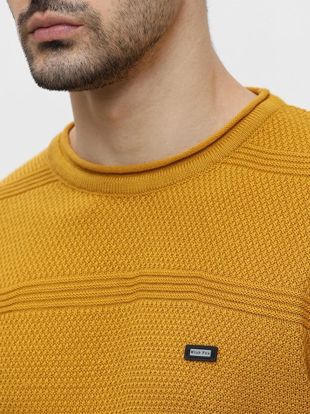 Mustard Jacquard Sweater - Image 5