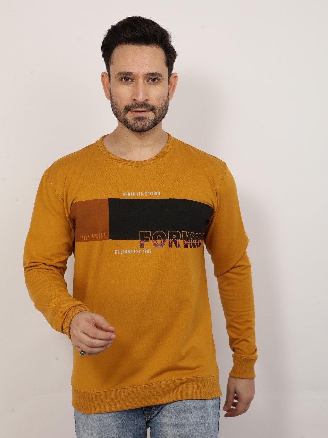 Mustard Printed Sweatshirt - Image 5