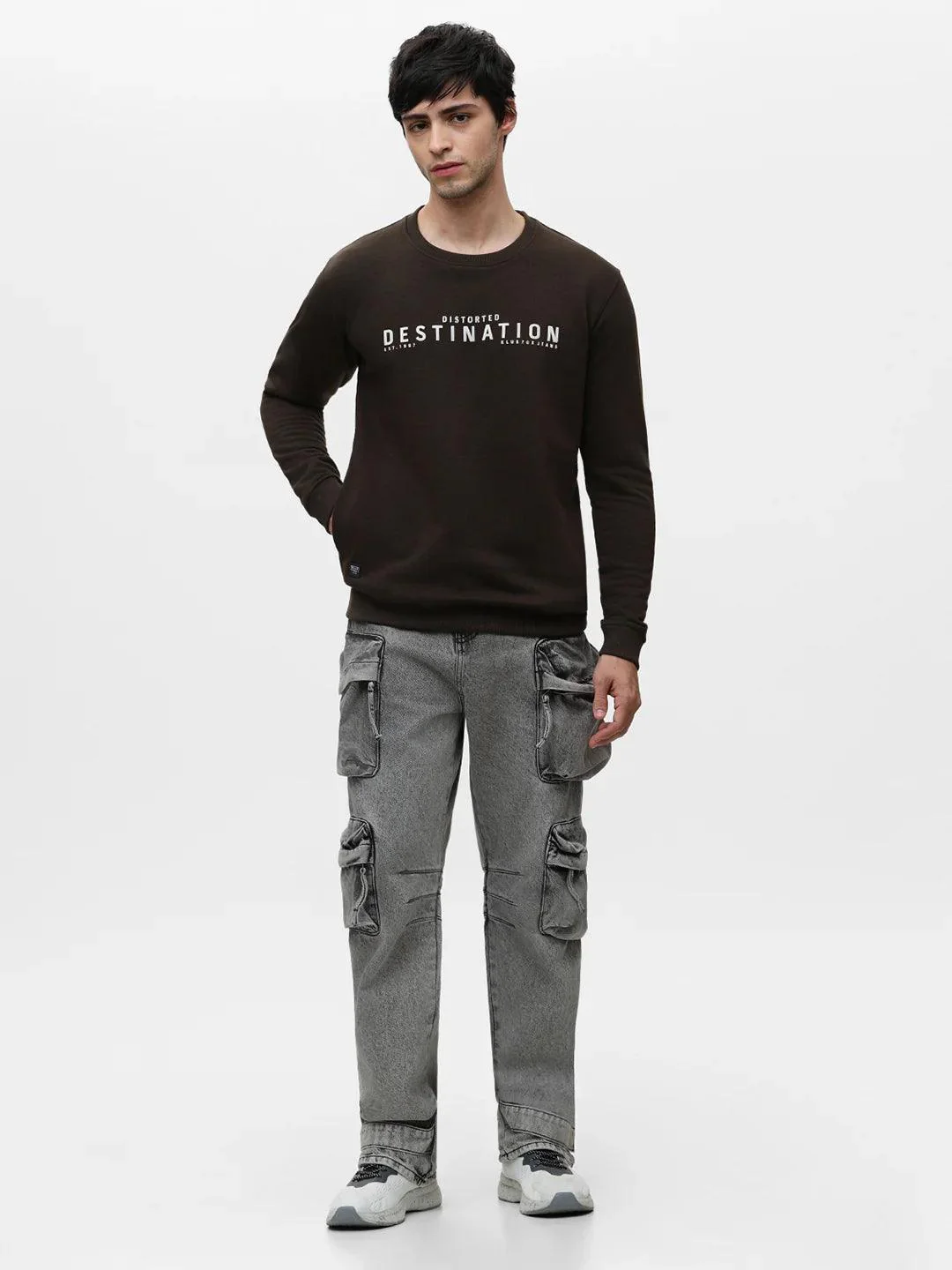 Olive Printed Sweatshirt - Image 6