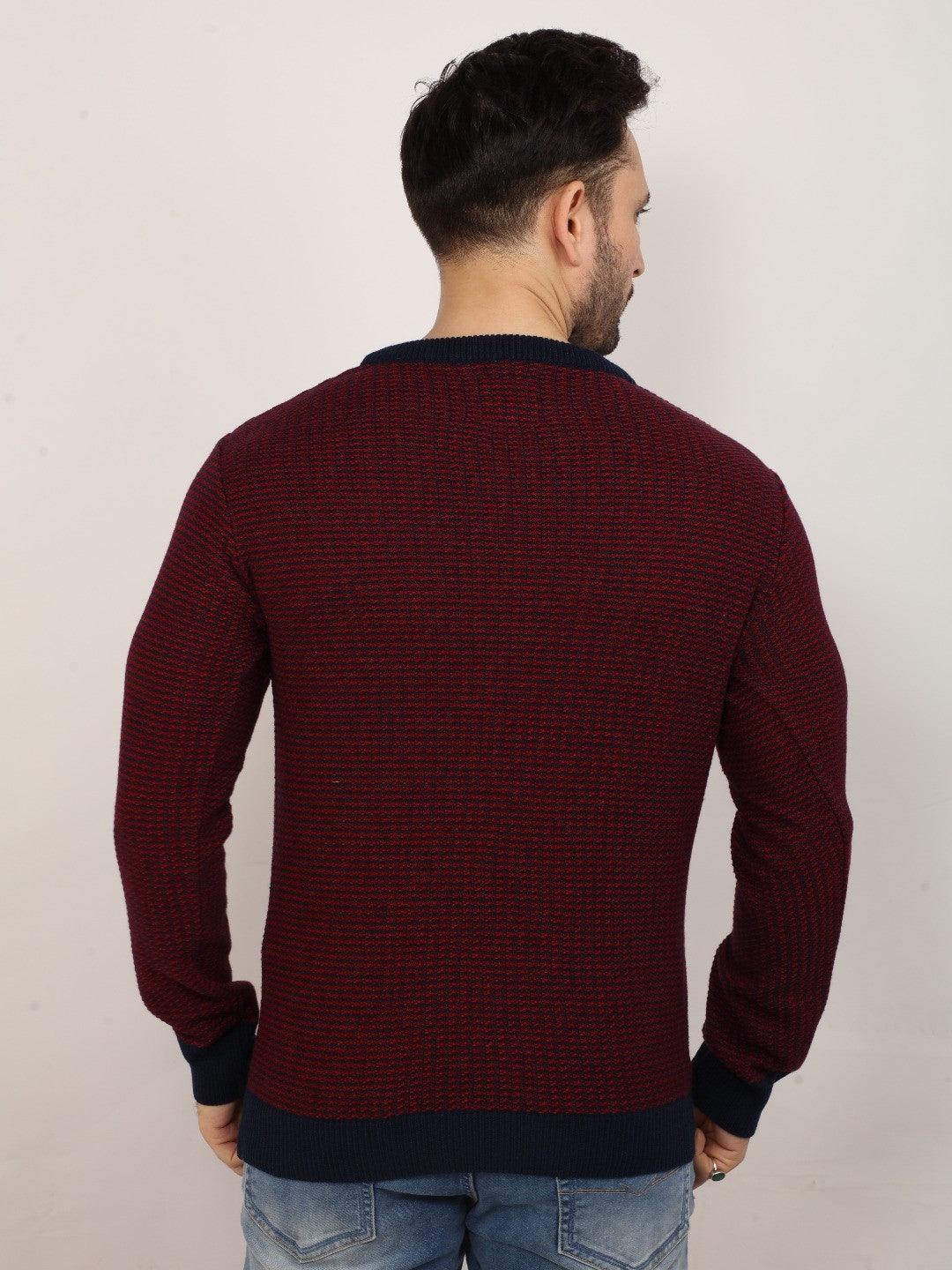 Red Jacquard Sweater - Image 5