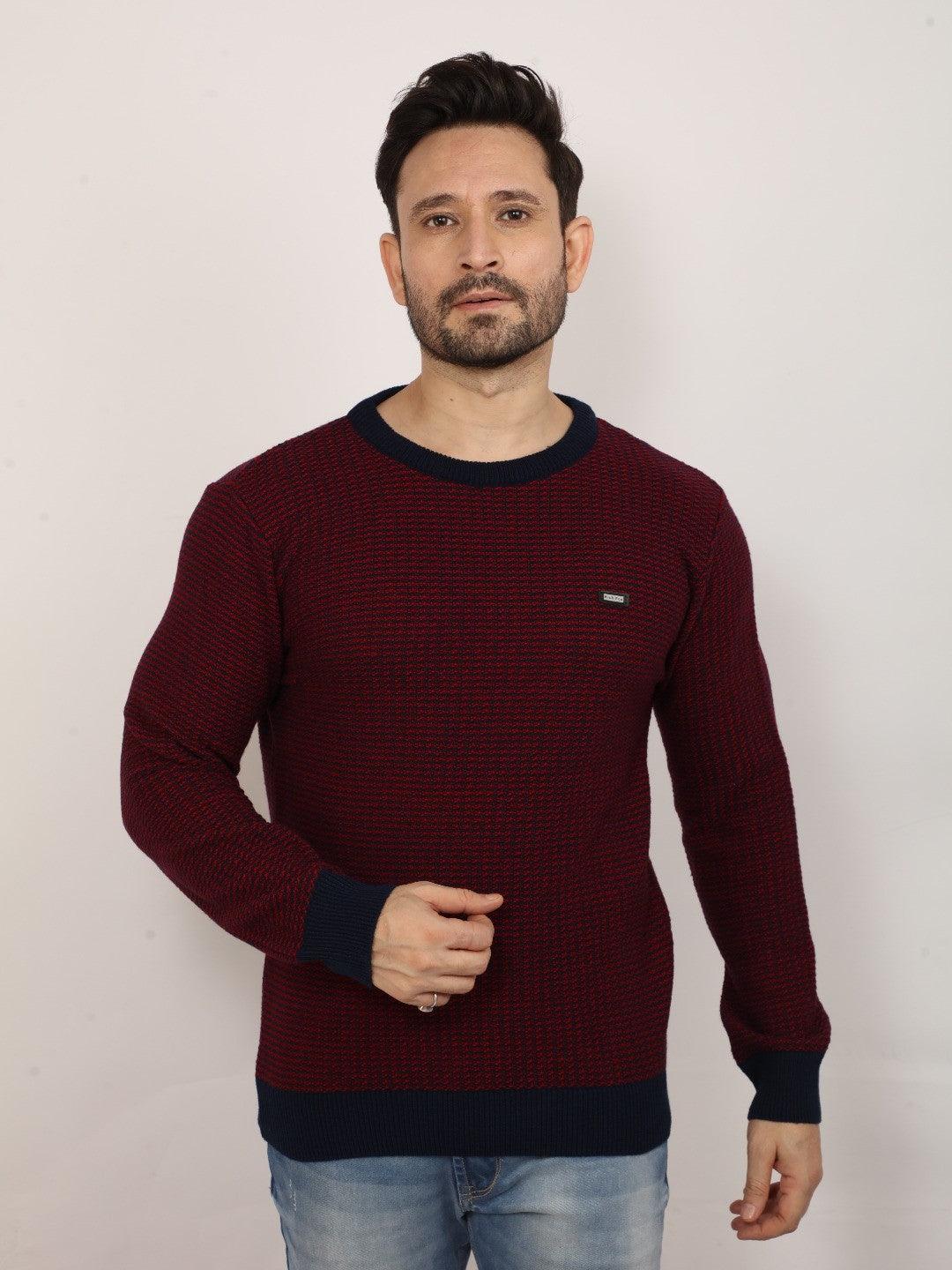 Red Jacquard Sweater - Image 7