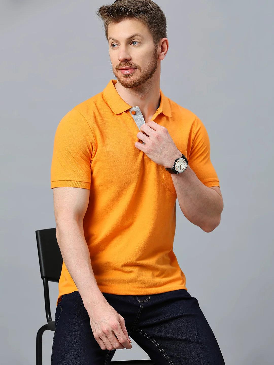 505 Cult Orange Polo T-Shirt - Image 3