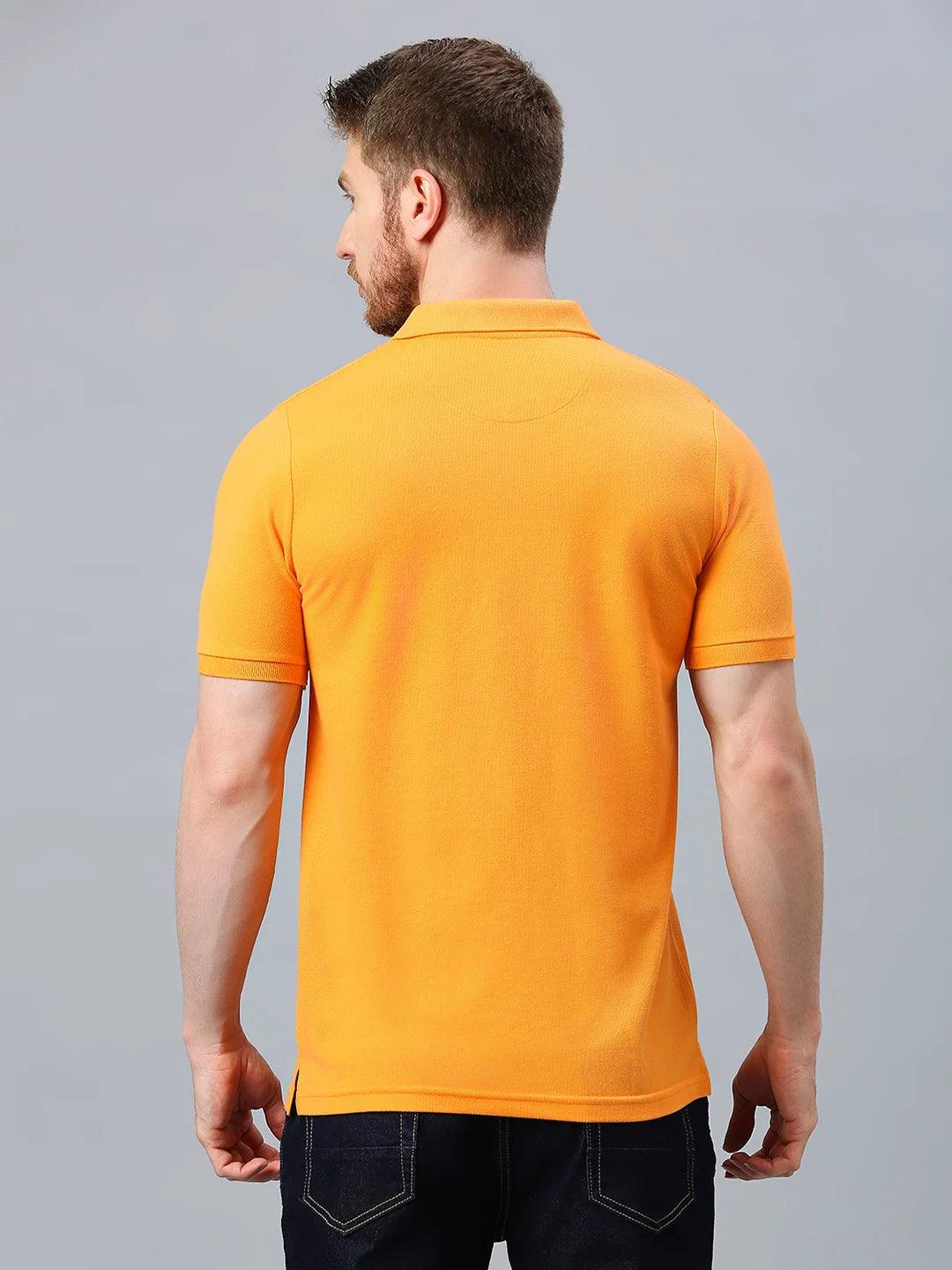 505 Cult Orange Polo T-Shirt - Image 4