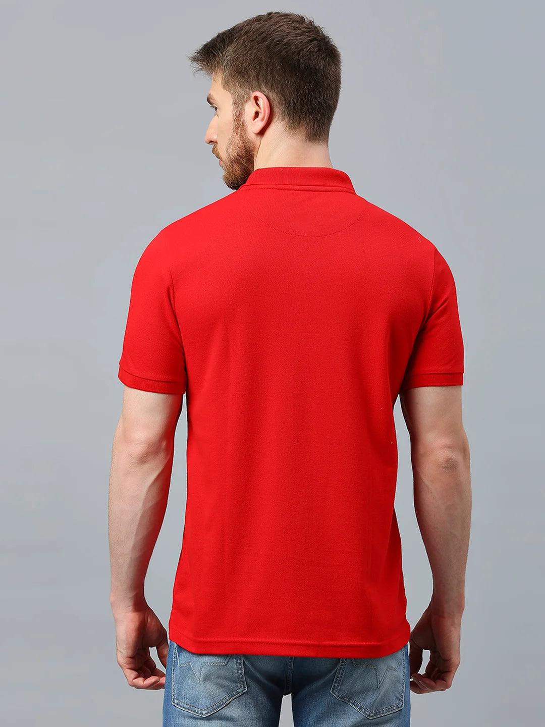 505 Cult Red Polo T-Shirt - Image 4