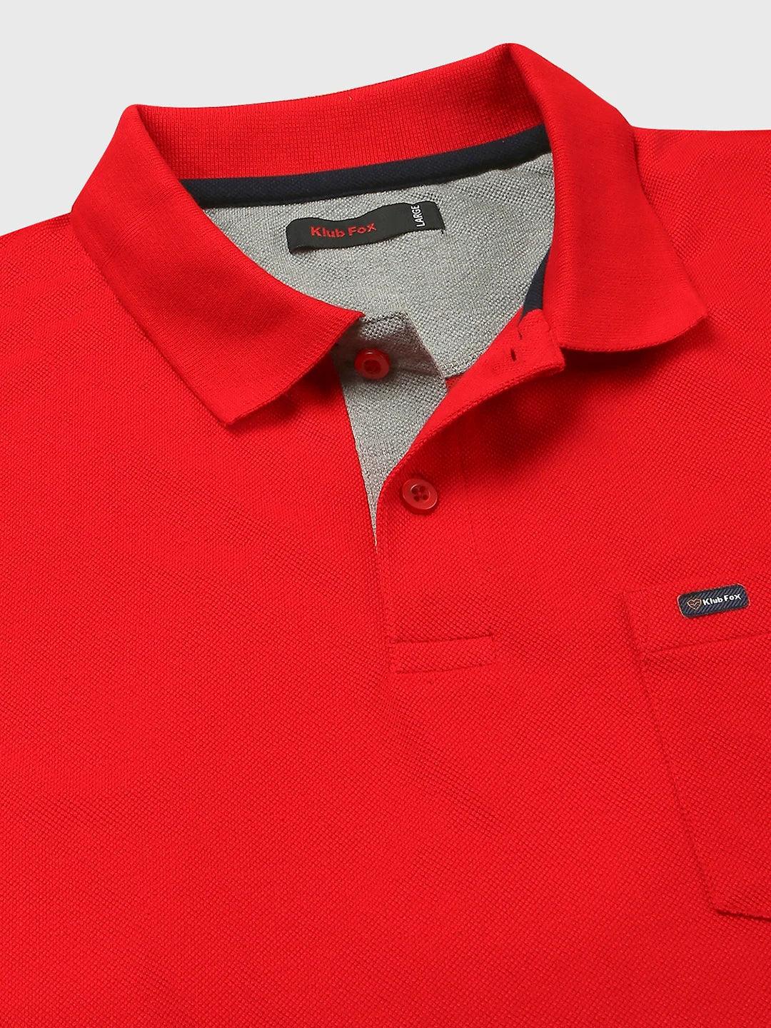 505 Cult Red Polo T-Shirt - Image 5
