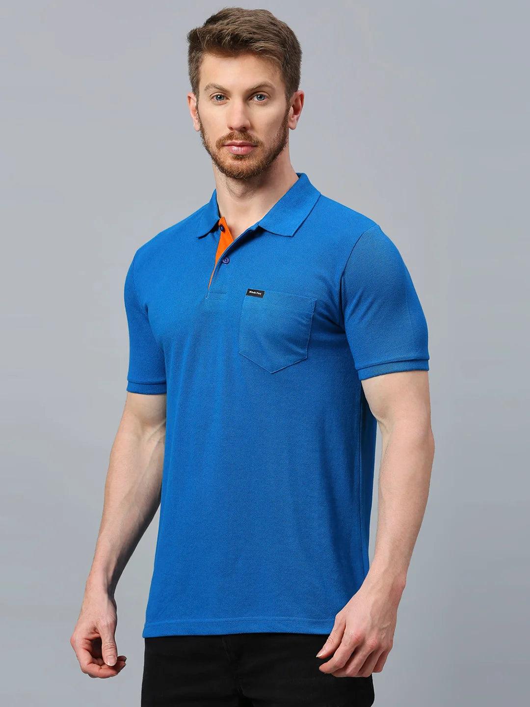 505 Cult Royal Blue Polo T-Shirt - Image 3