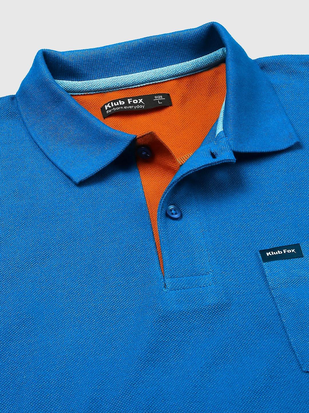 505 Cult Royal Blue Polo T-Shirt - Image 4