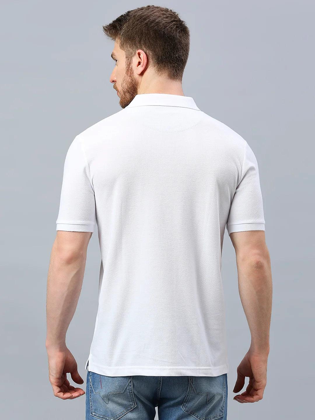 505 Cult White Polo T-Shirt - Image 4
