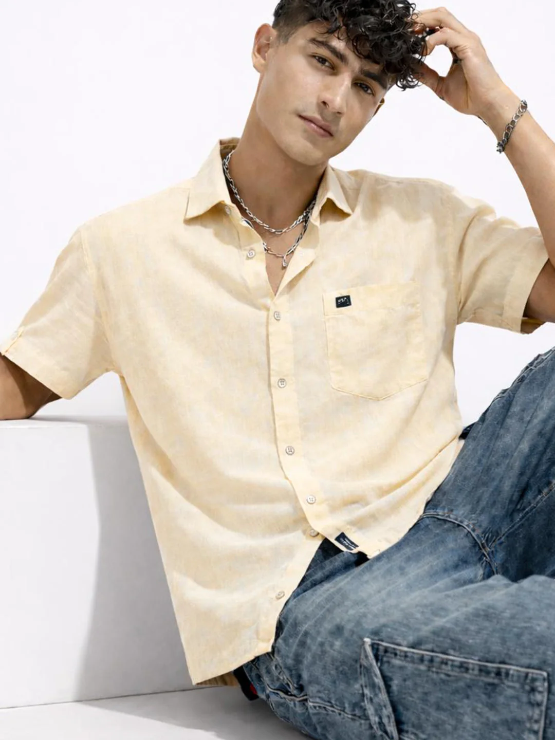 Yellow Solid Shirt