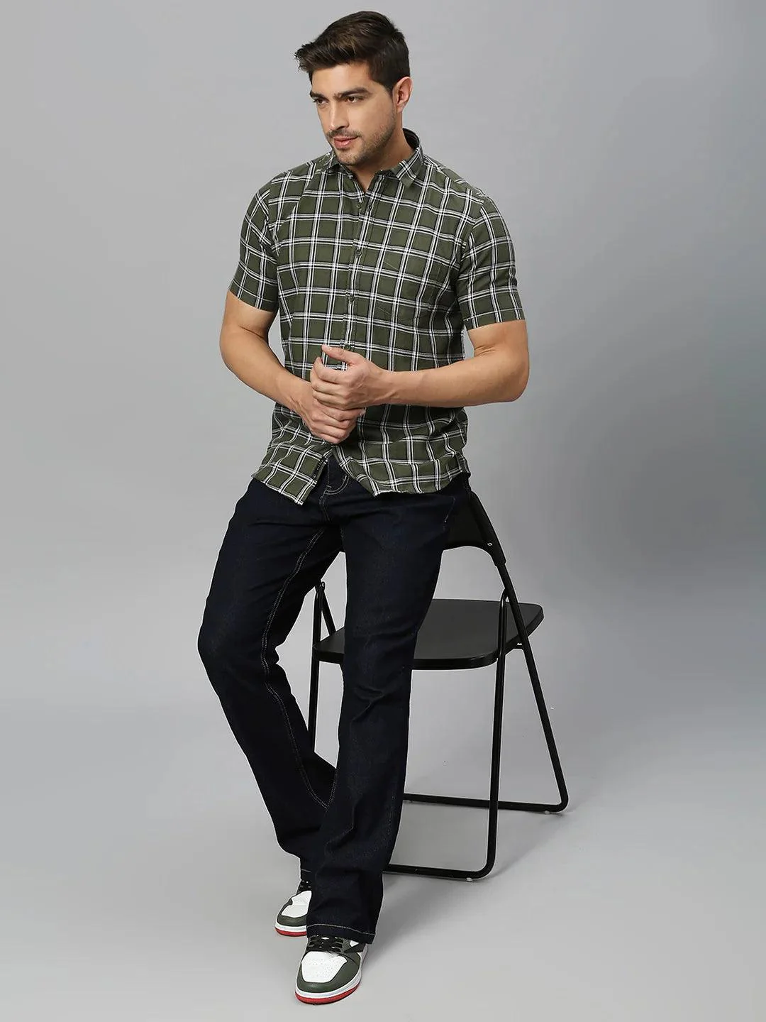 Green Checkered Shirt - Image 7