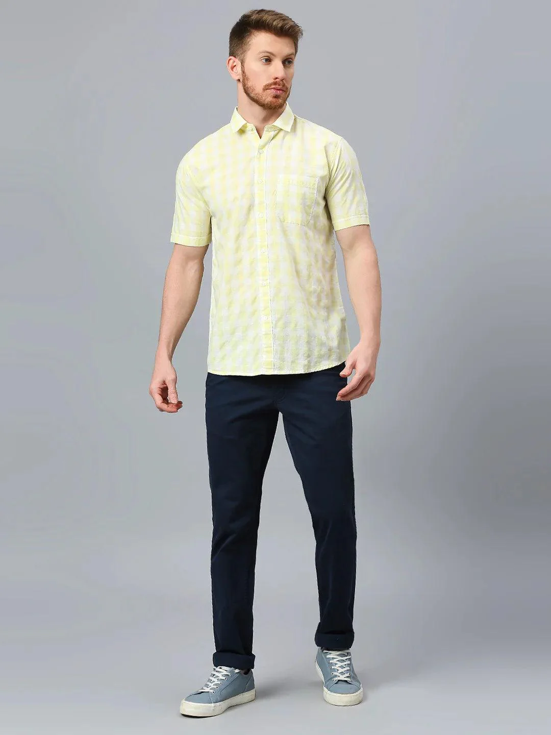 Yellow Checkered Shirt - Image 4