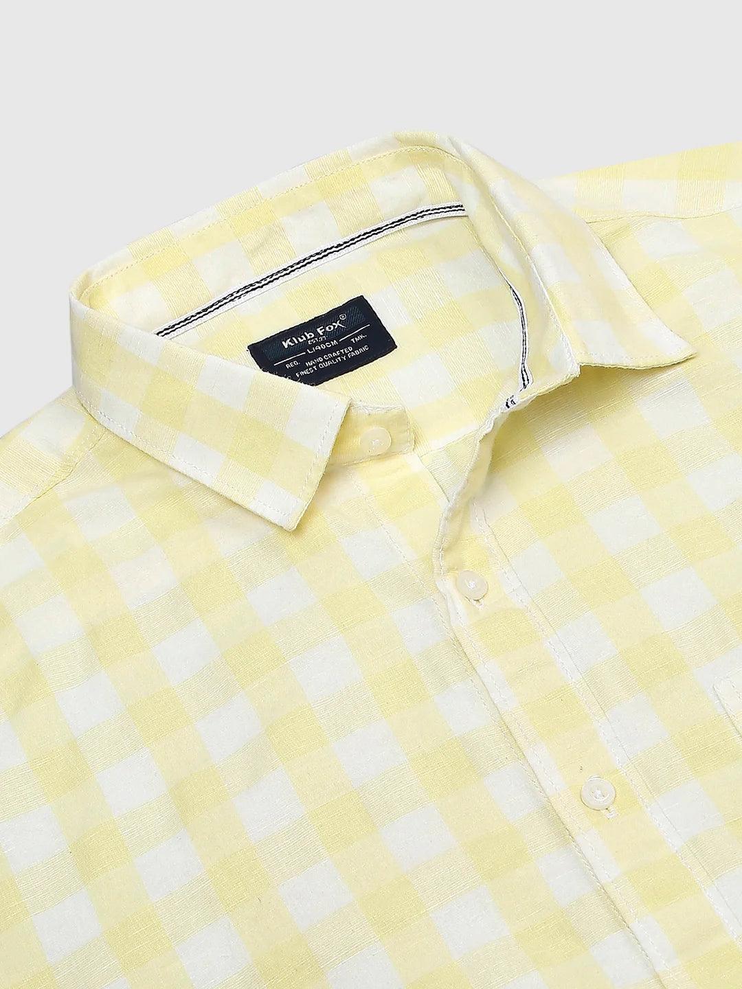 Yellow Checkered Shirt - Image 7