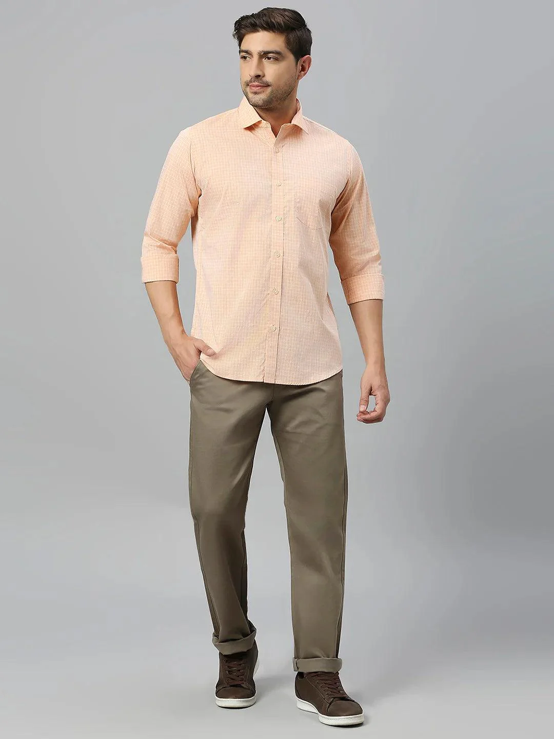 Orange Checkered Shirt - Image 7