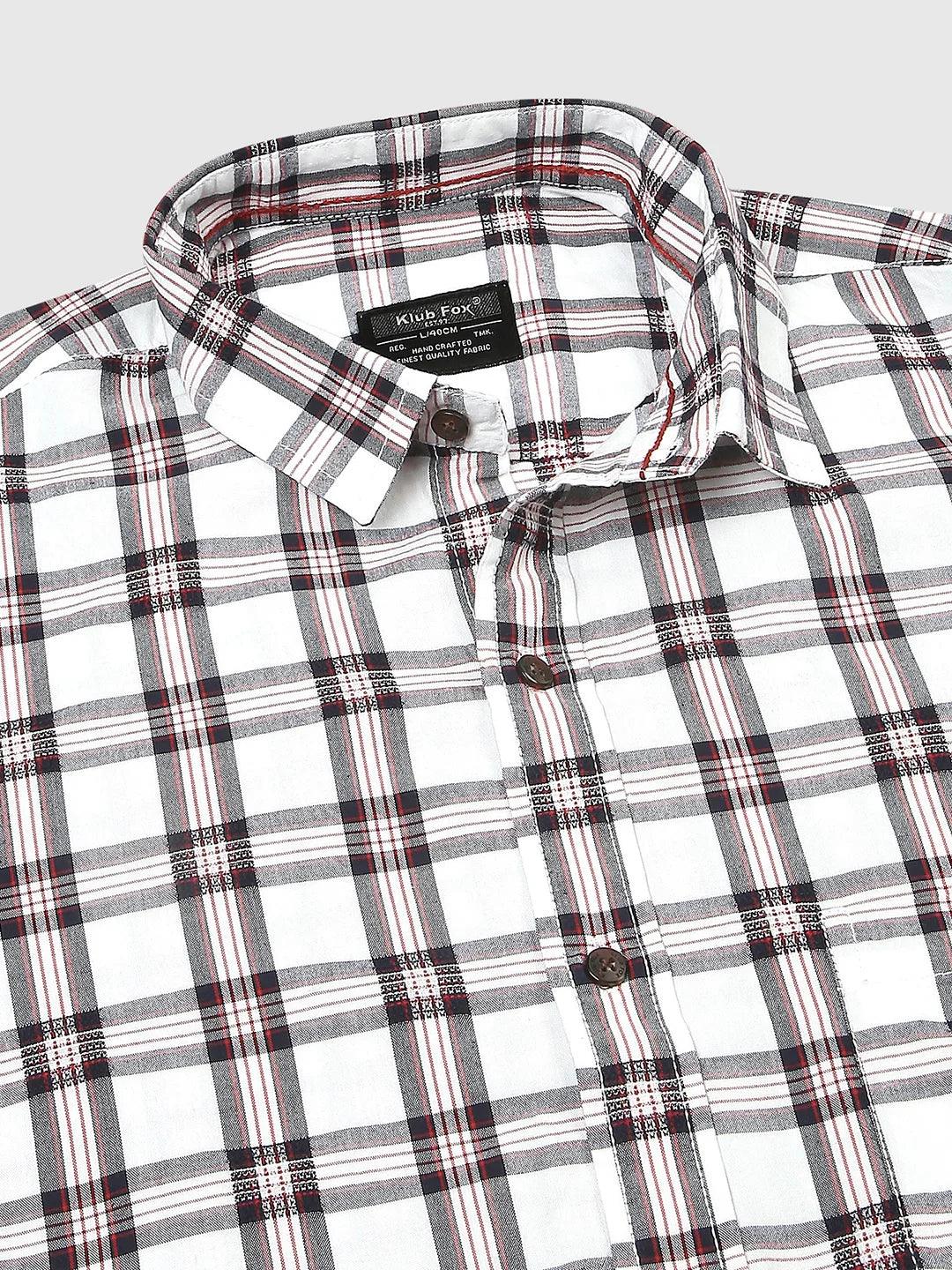 White Checked Shirt - Image 2