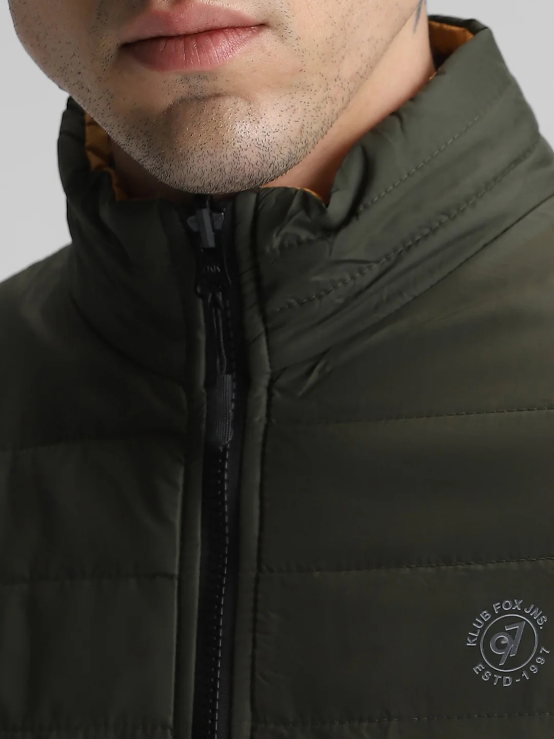 Reversible Mustard Olive Jacket - Image 5