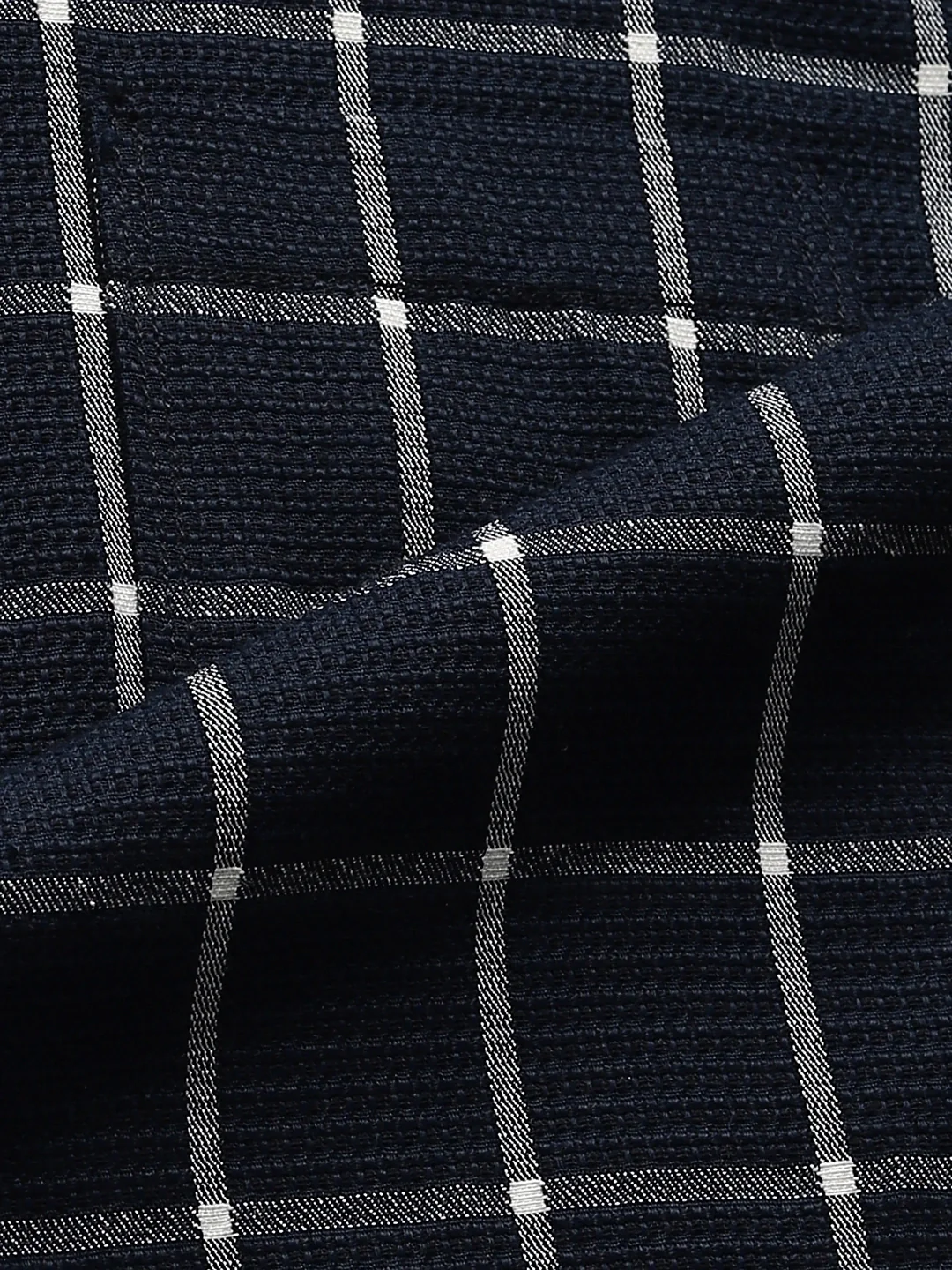 Navy Checkered Shirt - Image 3