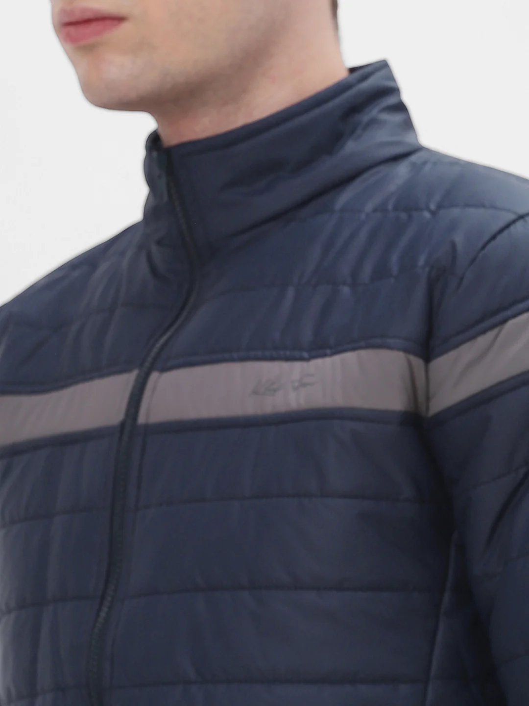 Navy Lightweight Puffer Jacket - Image 3