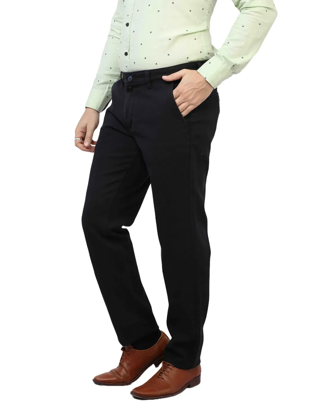 Stretchable Black / Dark Navy Trouser - Image 5