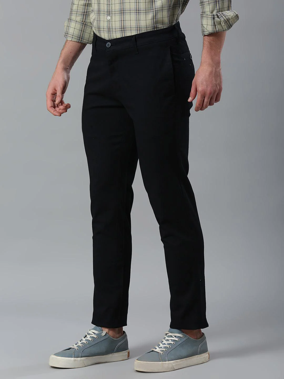 Dark Navy Narrow Chino Pants - Image 3