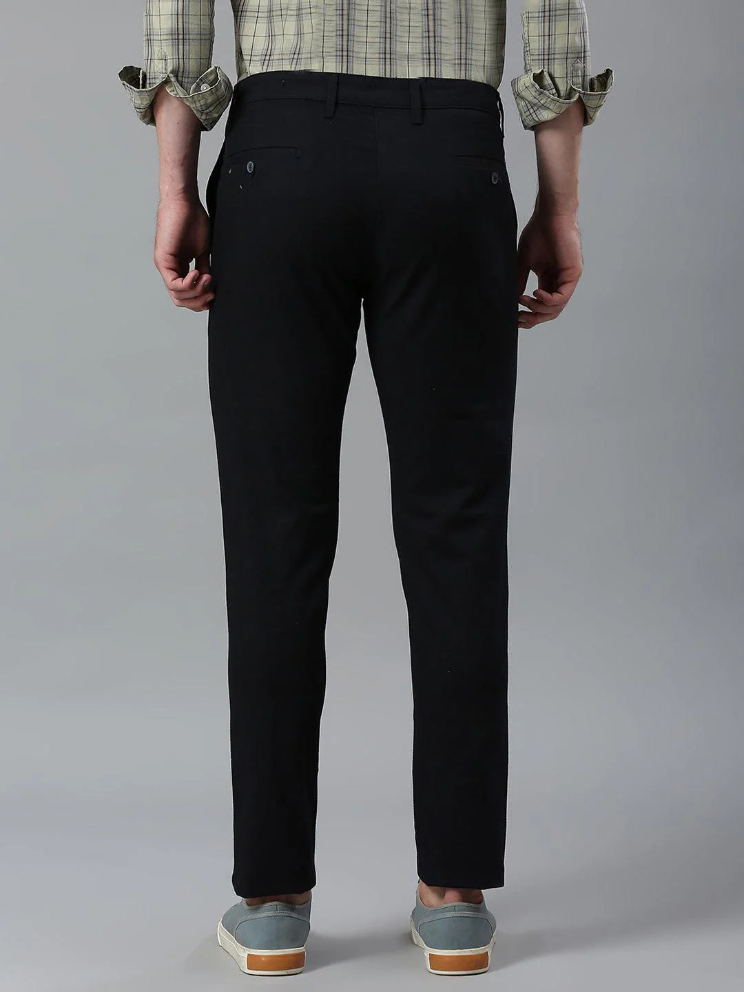 Dark Navy Narrow Chino Pants - Image 5